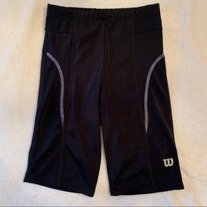 Vintage Wilson black biker shorts 90s